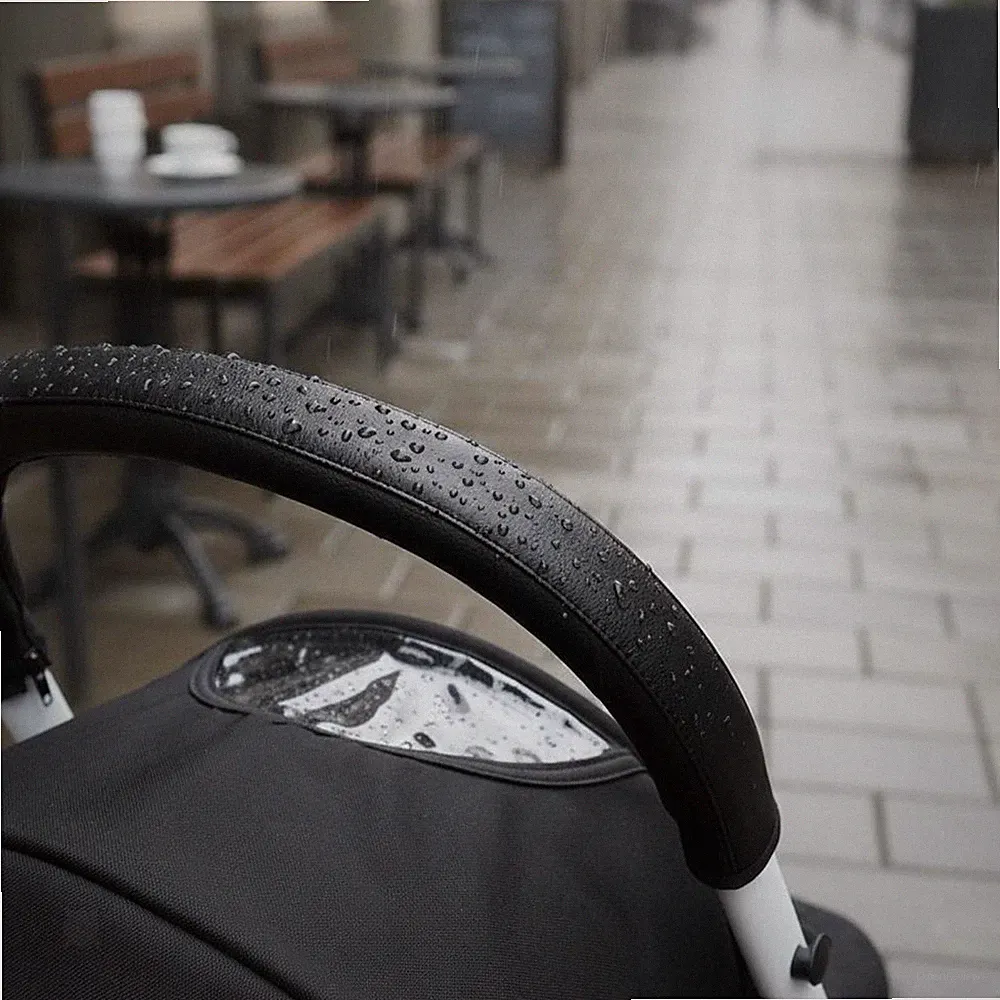 Soft Grip PU Leder Kinderwagen Griff Abdeckung Armlehnenschutz Kinderwagenstange Schutz für