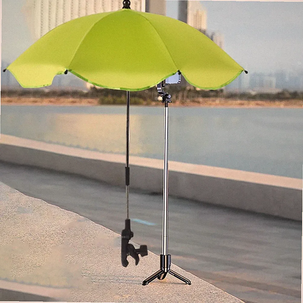 Sonnenschirm für Kinderwagen, Strandstuhl, Sonnenschirm mit Klemme