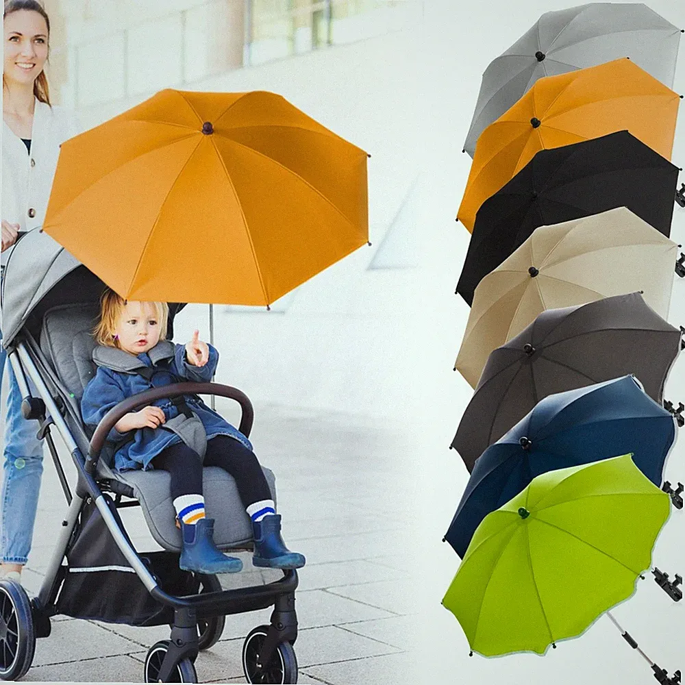 SONNENSCHIRM Kinderwagen SCHIRM Ø65cm Buggy UV-SCHUTZ 50+ Kind Baby Sonnenschutz