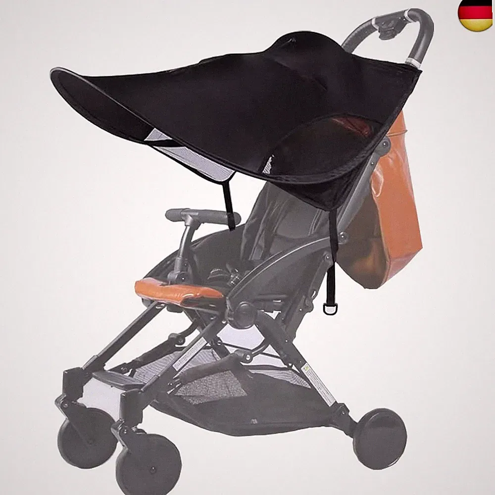 Sonnensegel Kinderwagen mit UV Schutz 50+ Universal Verstellbar Sonnenverdeck Wa