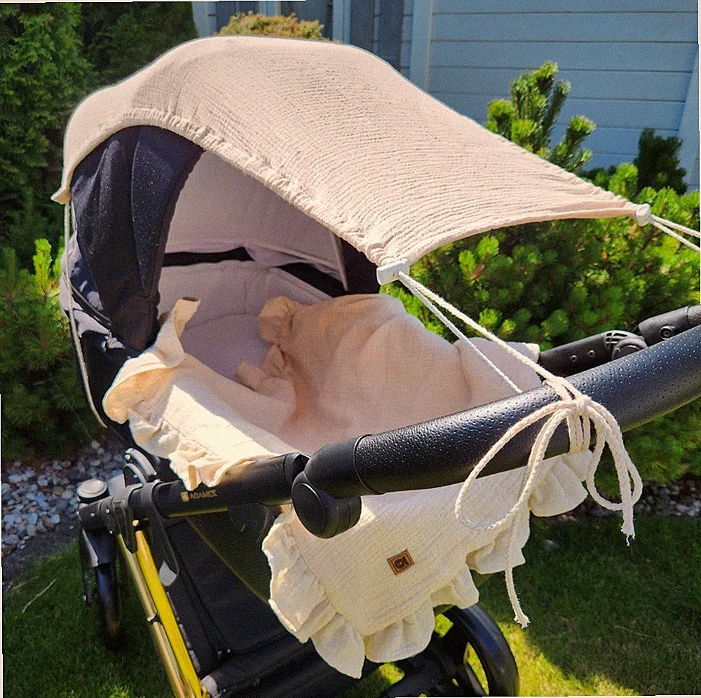 sonnenschutz kinderwagen beige