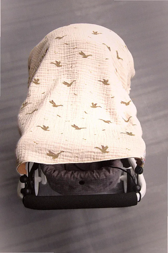 Sonnensegel Kinderwagen Sonnenschutz Musselin Handmade
