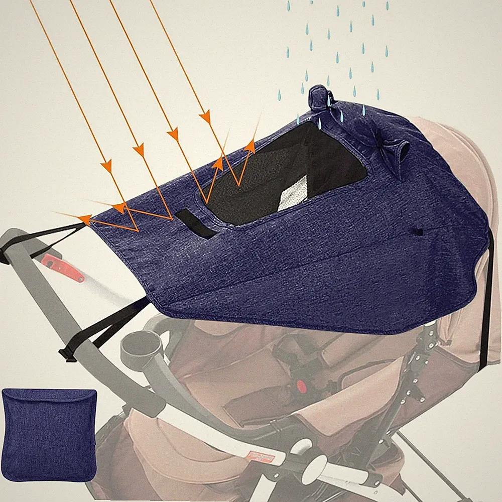 Sonnensegel Kinderwagen UV 50 Winddicht Staubdicht Buggy Schutz