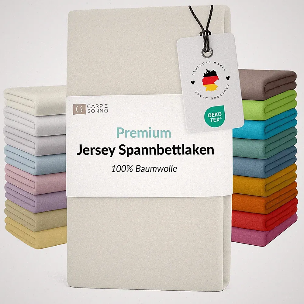 Spannbettlaken Bettlaken Laken Jersey Spannbetttuch Betttuch 100x200 - 200x220