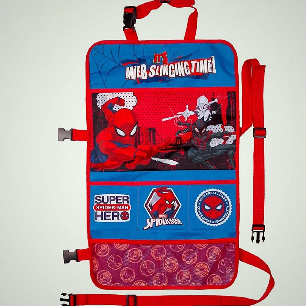 Spiderman 2-in-1 Auto-Organizer – Ideal für Kinderwagen und Autositze