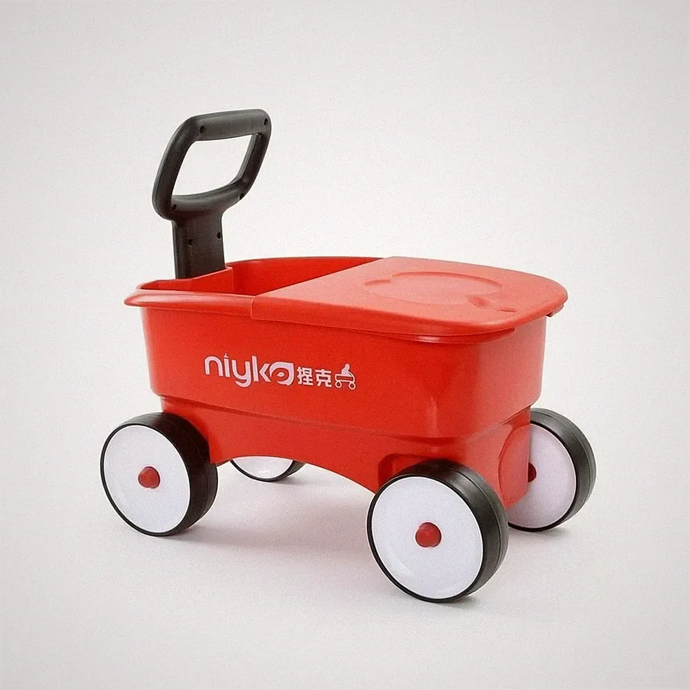 Spielzeugwagen mit Griff geräumig Rutschauto kinderfreundlich für Kinderzimmer