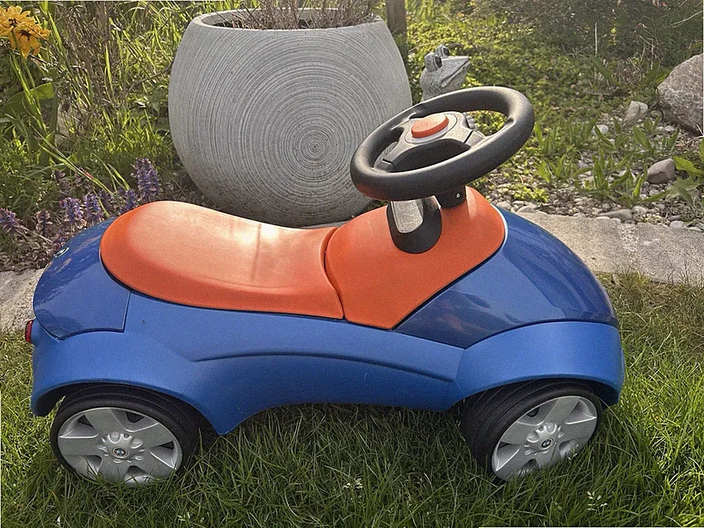 Sport-Kinderwagen BMW Baby Racer III Kinderwagen Kinderfahrzeug - Blau / Orange