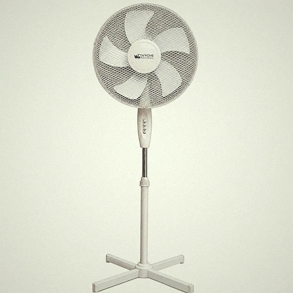 Standventilator Ventilator Windmaschine Luftkühler 45W Weiß Lüfter 3 Stufen