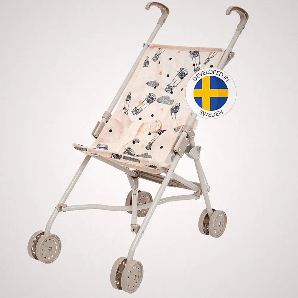 Sulky Puppenbuggy ab 3 Jahre 53cm großer Klappbuggy mit Sicherheitsgurt und...