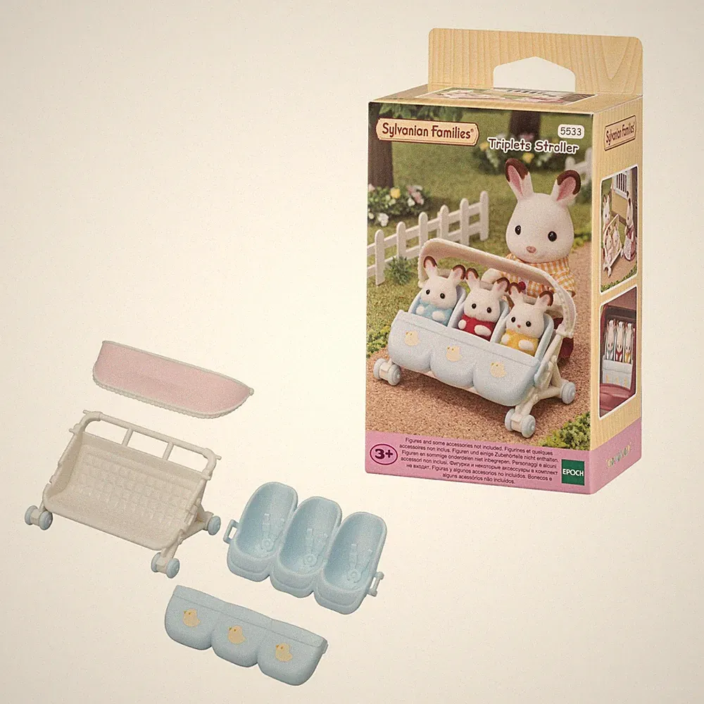 Sylvanian Families 5533 - Drillings-Kinderwagen