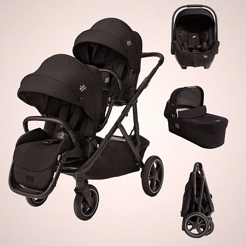 Tandem Kinderwagen Reisesystem Joie Signature Versiti i-Level Autositz Eclipse