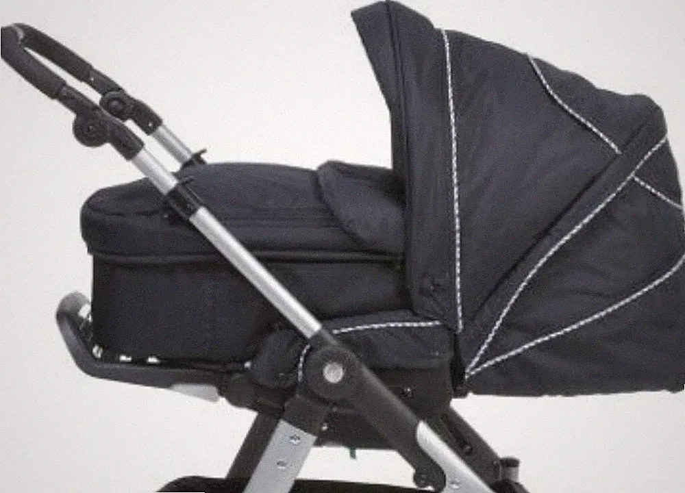 Teutonia Cosmo 13, dunkelblau, viel Zubehör, Kombi-Kinderwagen, fast neuwertig