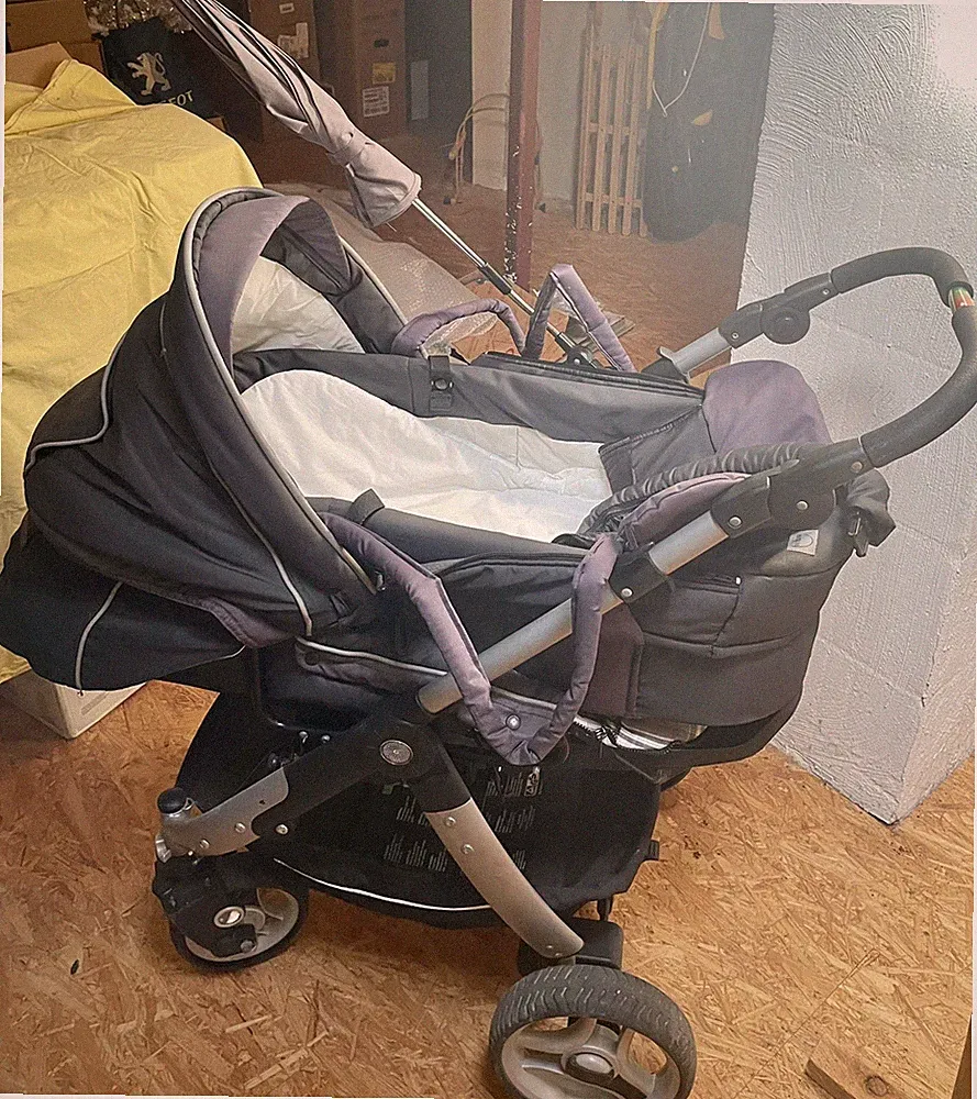 * Teutonia Cosmo * Kombi-Kinderwagen * Grundfarbe Anthrazit * mit Zubehör *