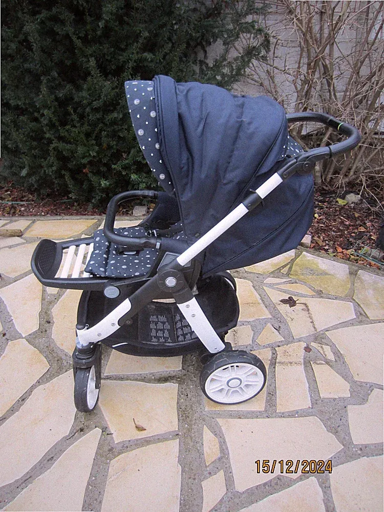 Teutonia Cosmo V4 Kinderwagen, Wanne und Sportwagenaufsatz