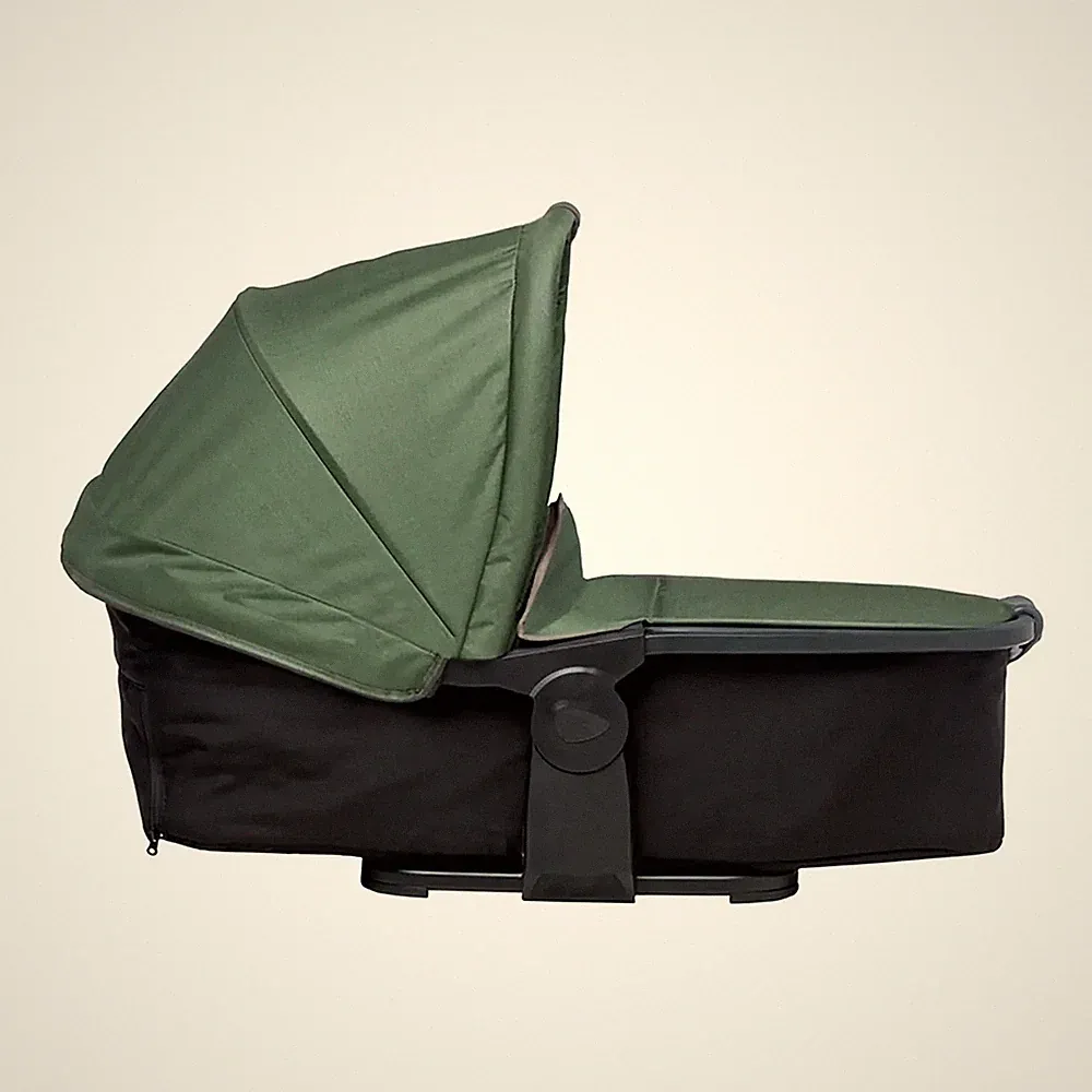 TFK Duo2 Kombi-Einheit Wanne Sitz Kinderwagen Olive grün Aufsatz Geschwister