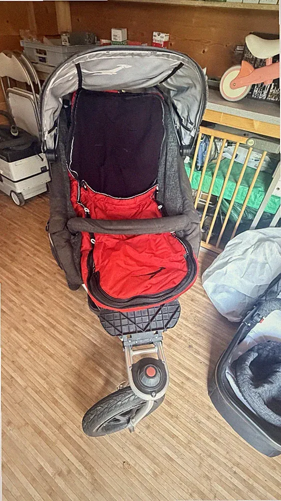 TFK Joggster Adventure Buggy, Outdoor Kinderwagen mit Babyschale + Zubehör