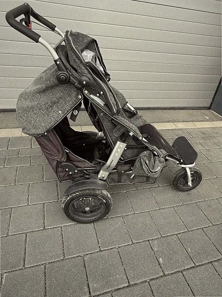 TFK Mono Kombikinderwagen Anthrazit , 12Zoll Luftreifen, Sportkinderw., NP 910€