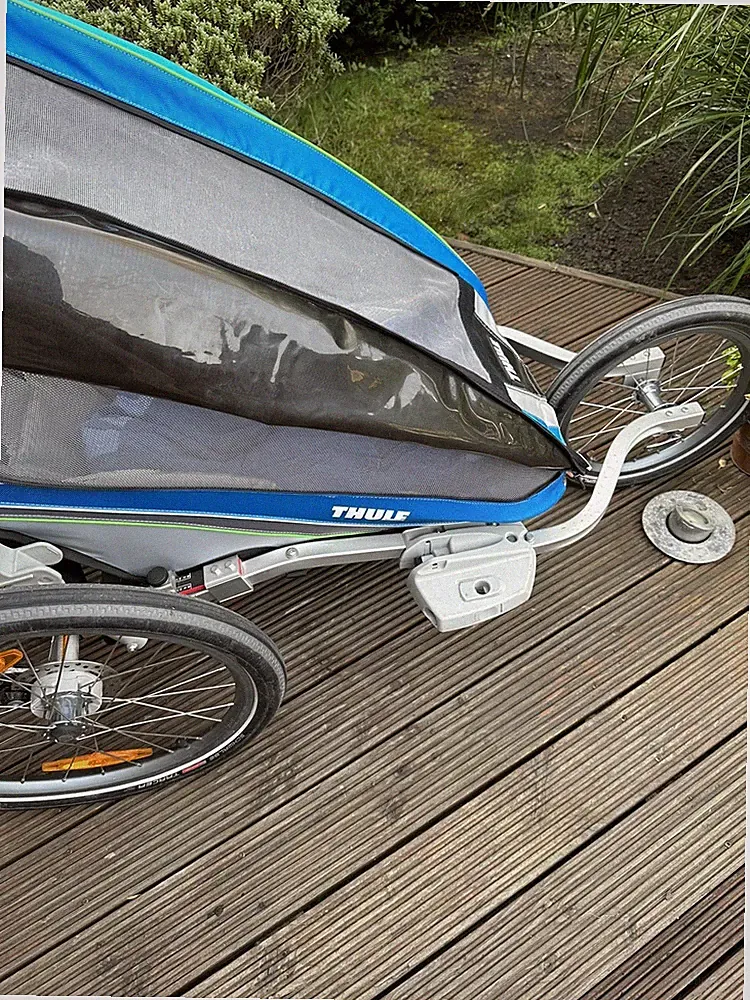 THULE Chariot CX 1 Kinderwagen, Joggingset, blau