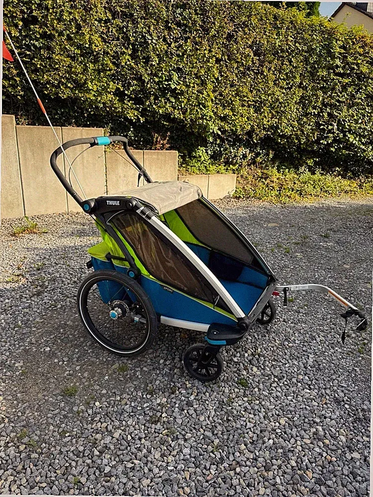 Thule Chariot Sport 2 – Fahrradanhänger, Buggy & Jogger inkl. Jogging-Kit