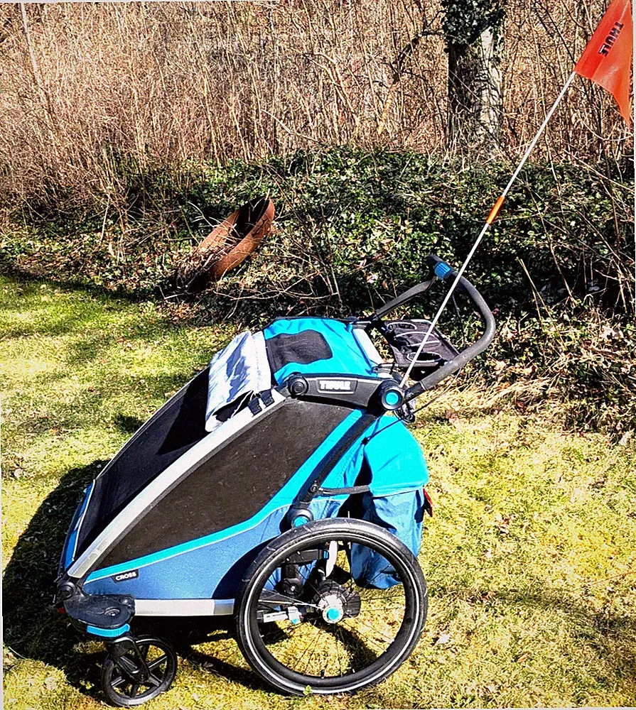 THULE Fahrradanhänger Chariot Cross 2 Double + Voll+ NP 1390€ + Guter Zustand