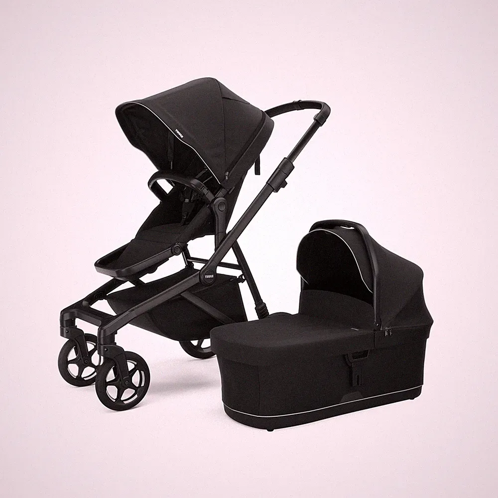 Thule Sleek 2 Kinderwagen Buggy Sportwagen Bundle klappbar schwarz
