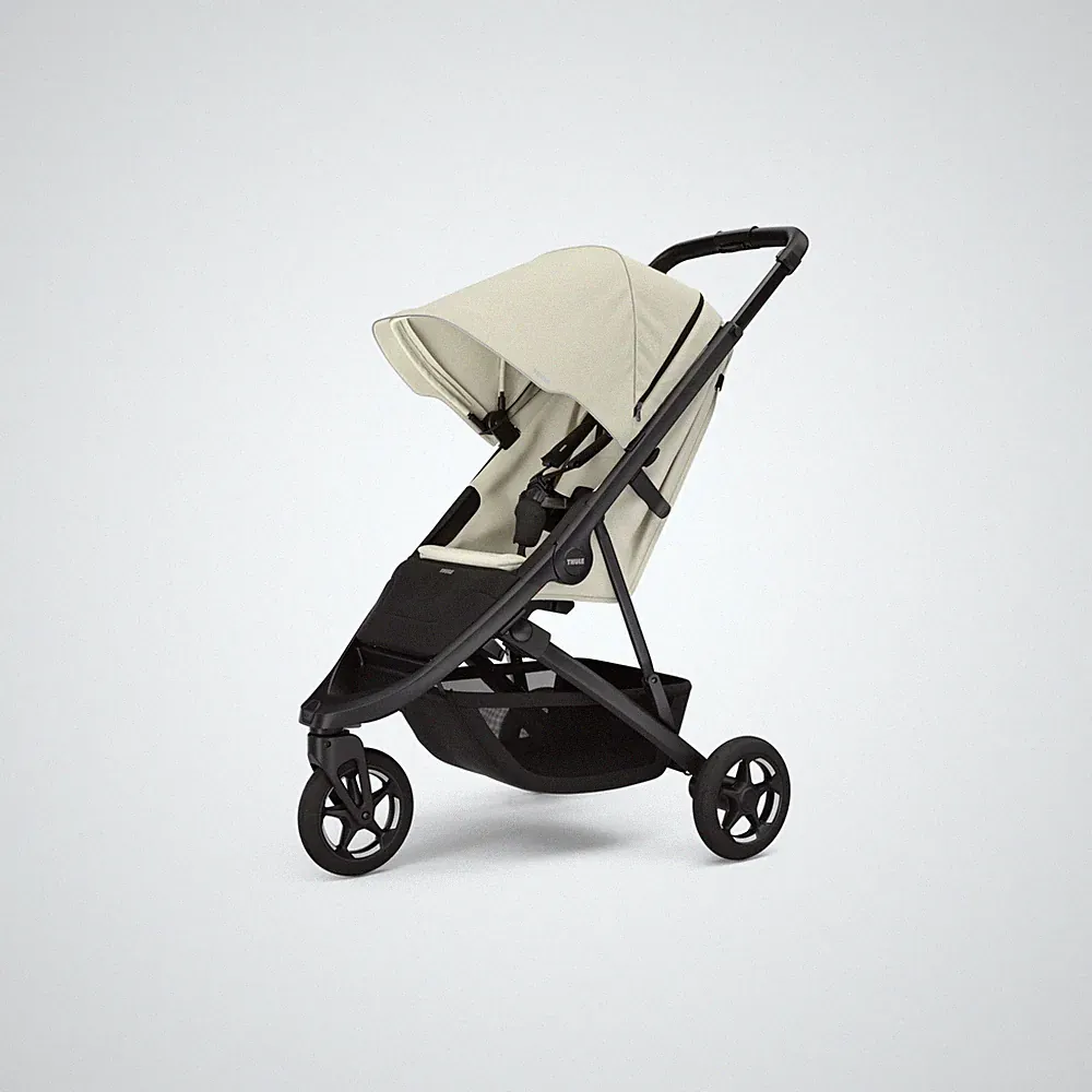 Thule Spring 2 Kinderwagen Buggy Sportwagen klappbar beige on black
