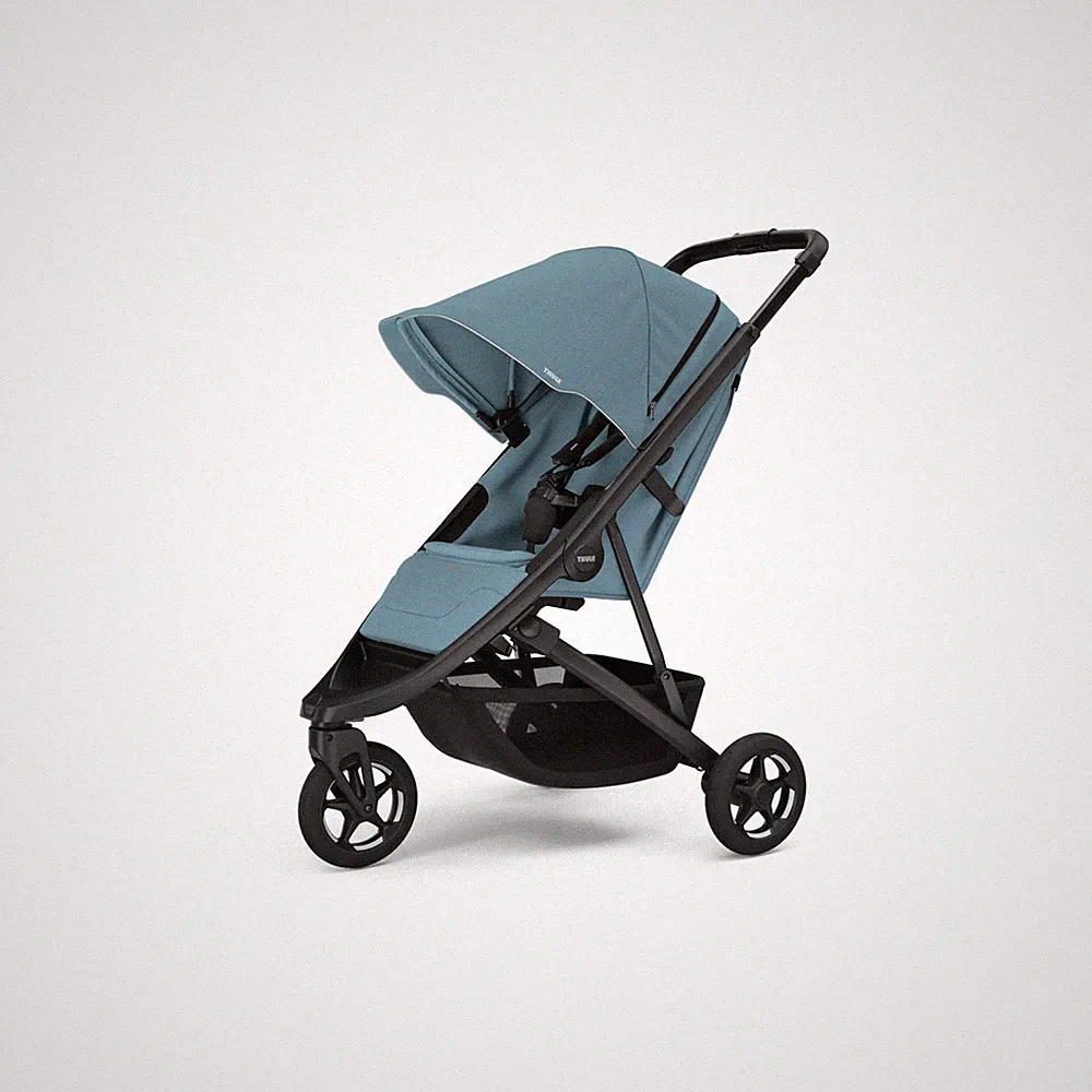 Thule Spring 2 Kinderwagen Buggy Sportwagen klappbar blue on black