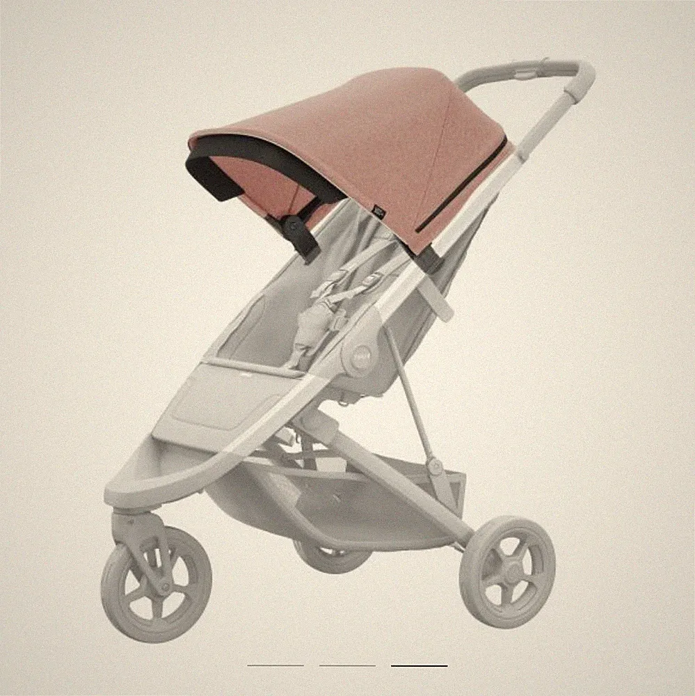 Thule Spring Canopy Misty Rose Melange Sonnenverdeck Kinderwagen 11300307
