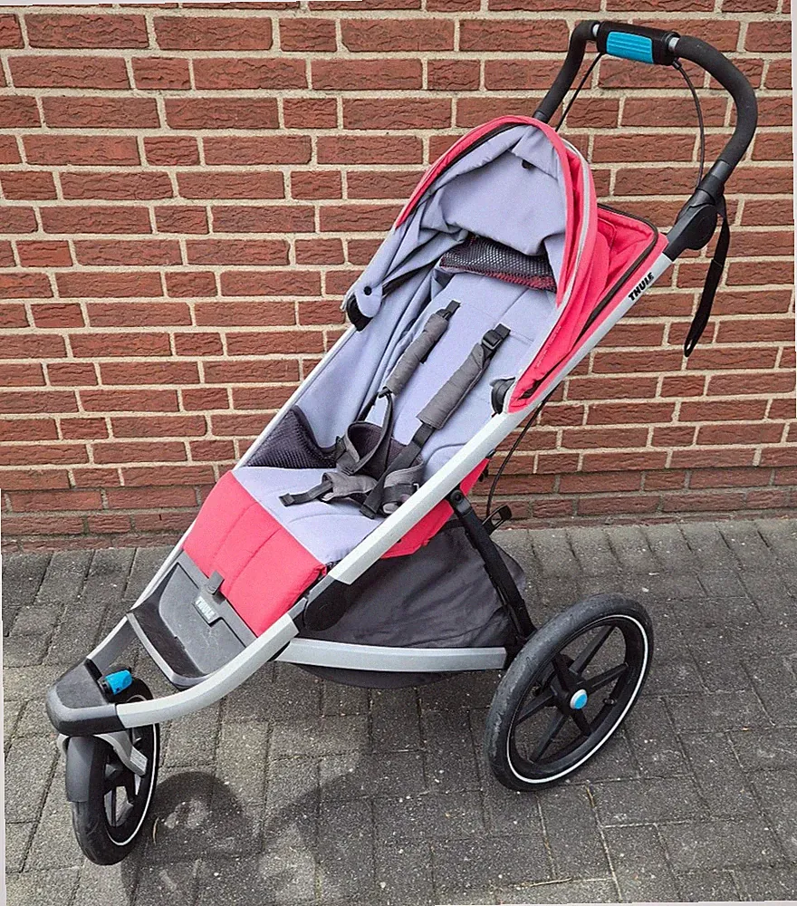Thule Urban Glide 2 Buggy Kinderwagen Jogger Inliner, Rot Mars