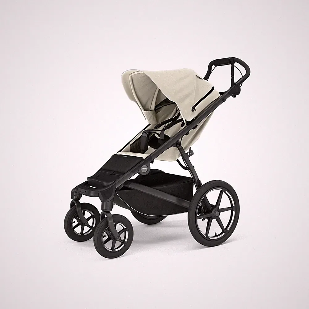 Thule Urban Glide 4-Wheel Gelände Kinderwagen Jogging Jogger Buggy Soft Beige