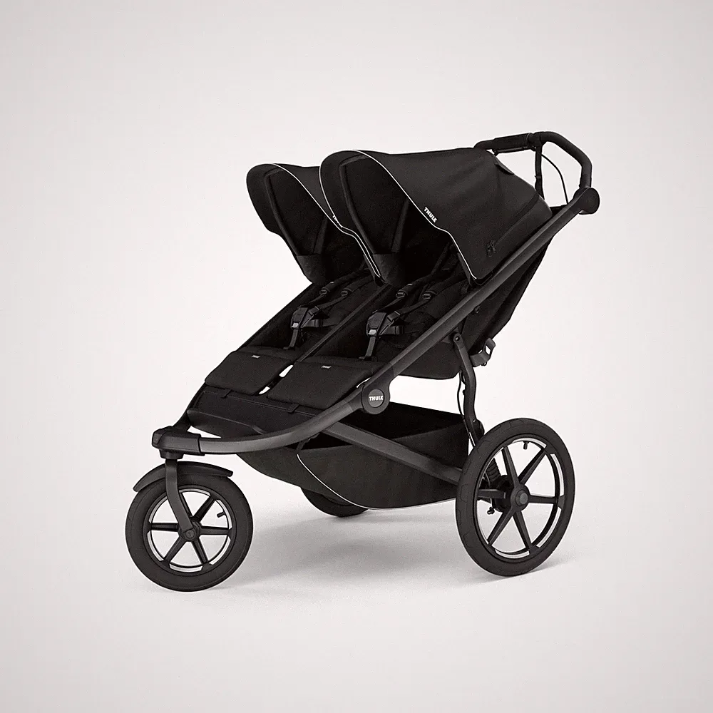 Thule Urban Glide Double 2er Gelände Kinderwagen Jogging Jogger Buggy Black