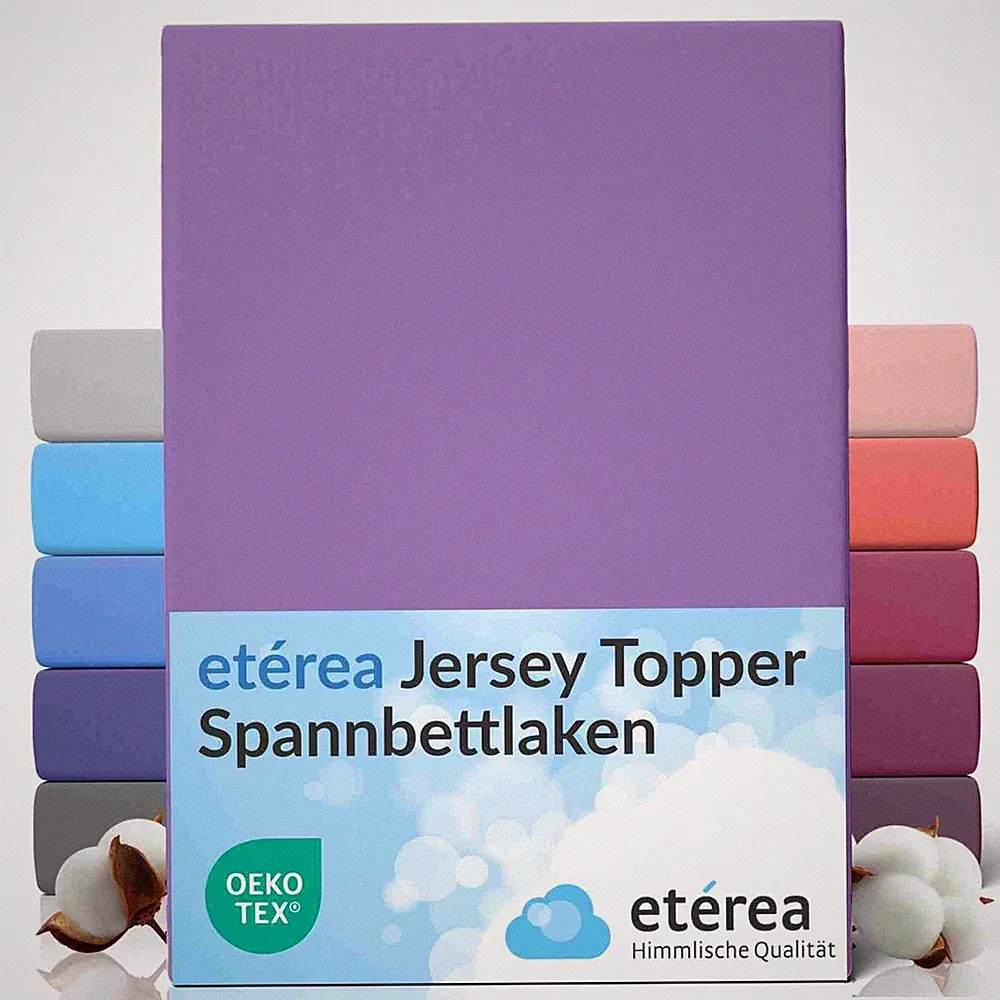 Topper Spannbettlaken Baumwolle- etérea Comfort Jersey -Bettlaken Boxspringbett