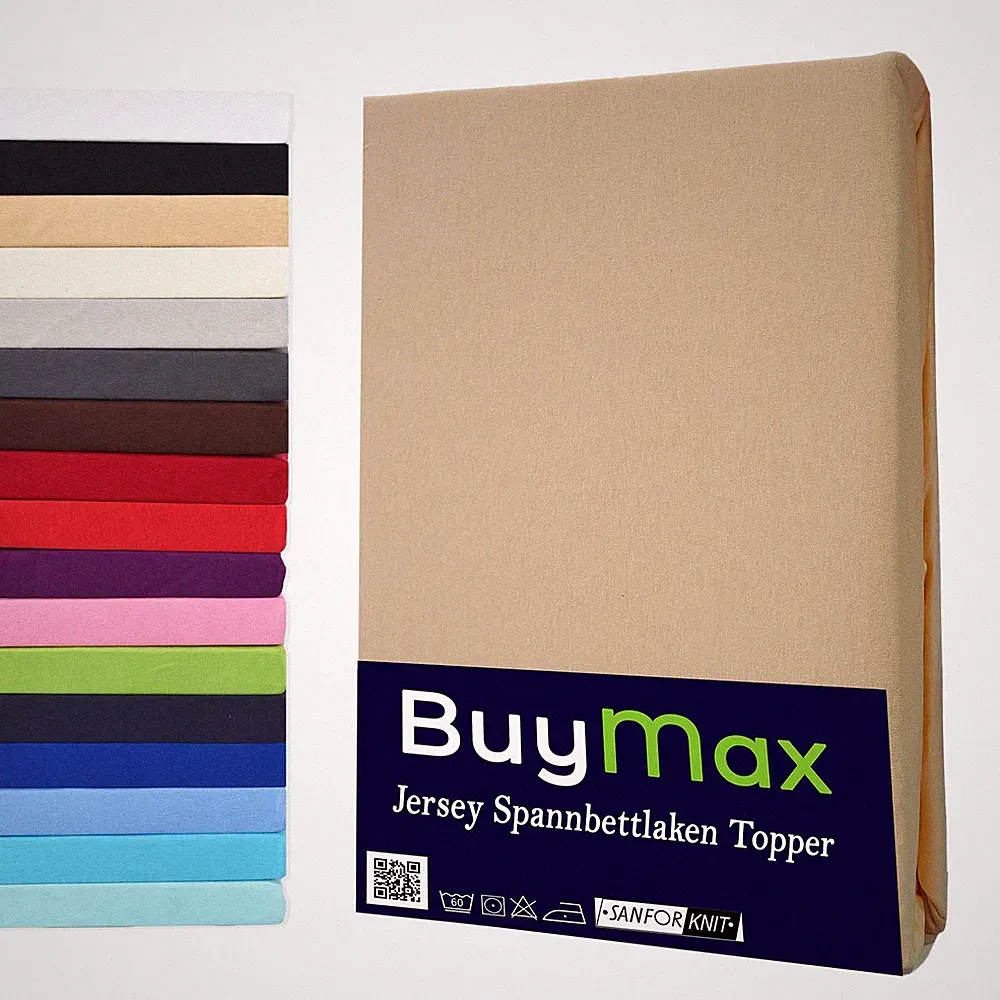 Topper Spannbettlaken Jersey Baumwolle Bettlaken Spannbetttuch Boxspringbett