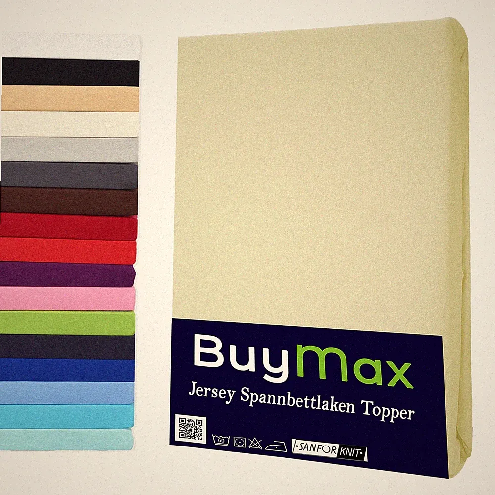 Topper Spannbettlaken Jersey Baumwolle Bettlaken Spannbetttuch Boxspringbett