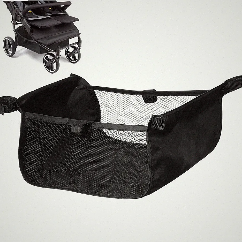 TOYANDONA Kinderwagen Unterkorb Aufbewahrung 30,00 x 30,00 x 10,00 cm, schwarz