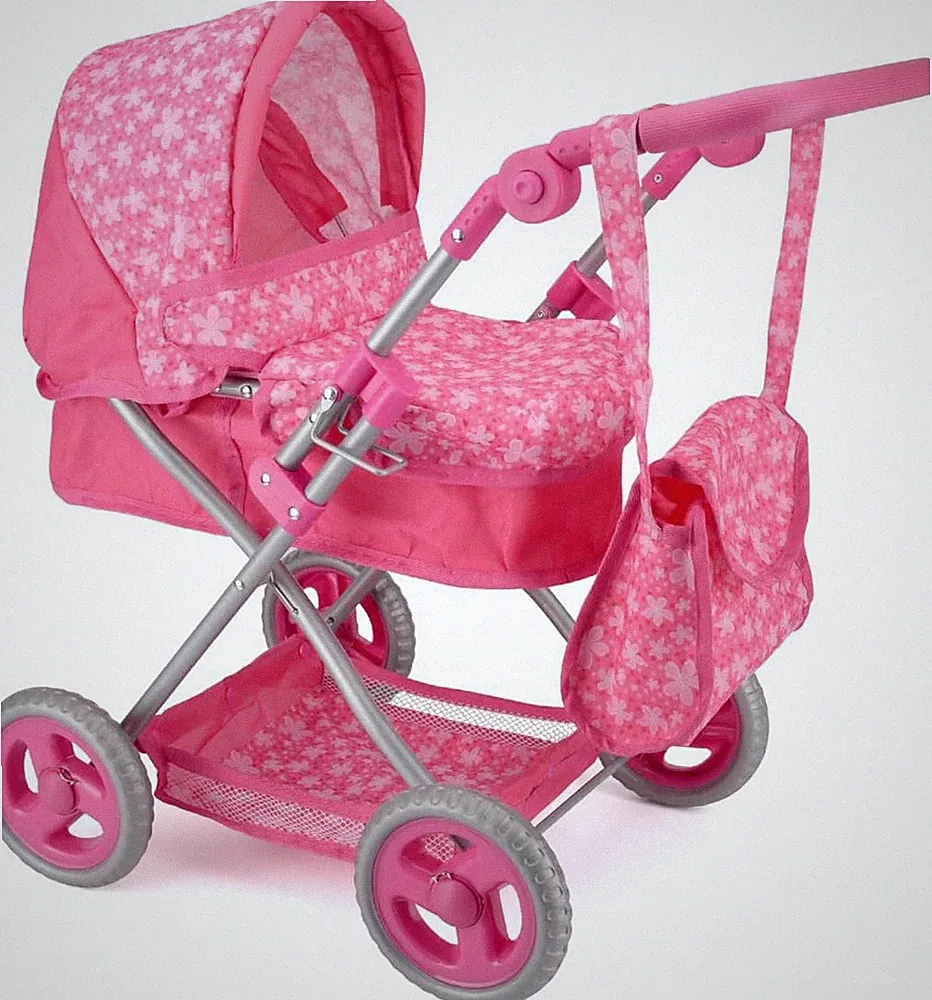 Toyrific Snuggles Deluxe Puppenwagen für Kinder - Premium Puppenwagen für Puppen