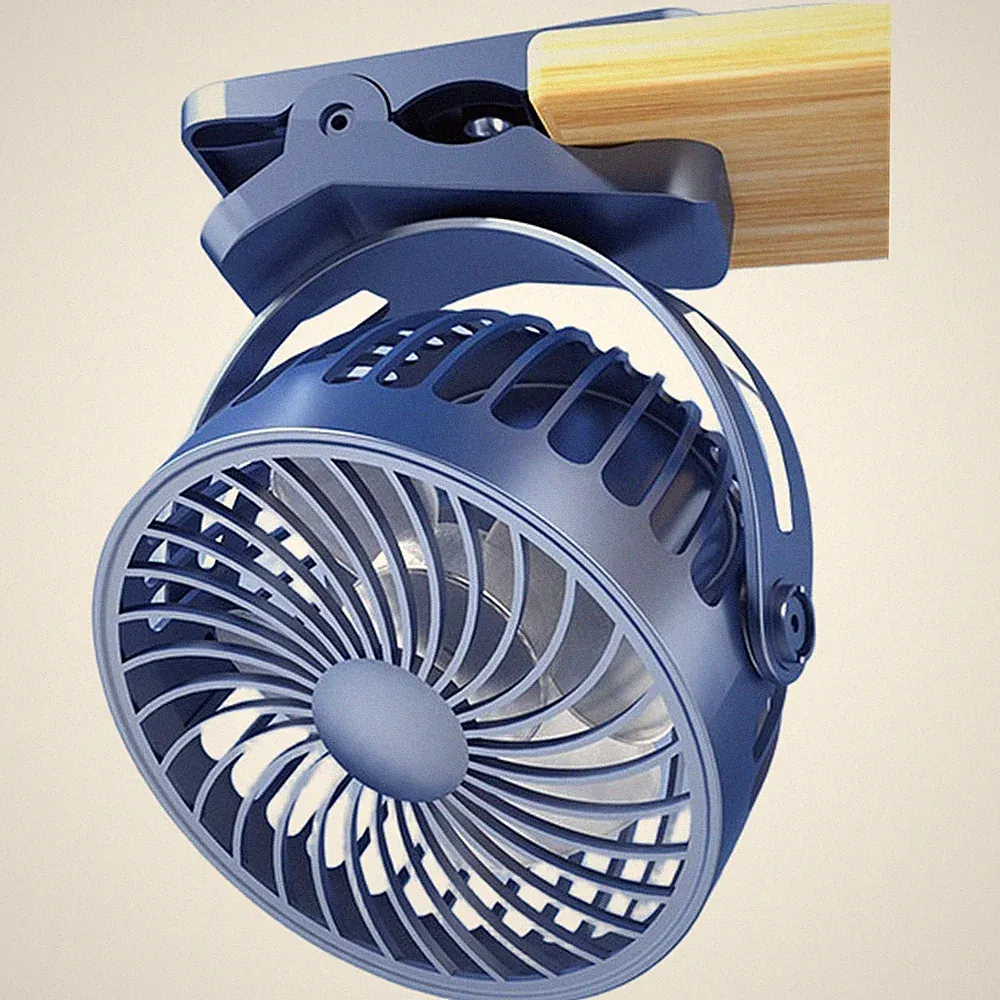 Tragbarer Clip-Ventilator mit 3 Geschwindigkeiten für Kinderwagen USB Wiederauf