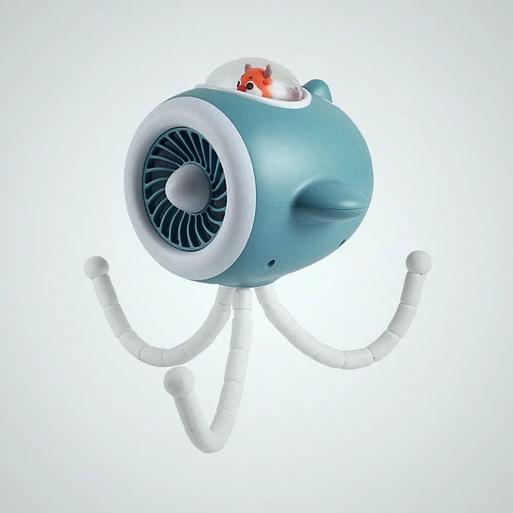 Tragbarer Kinderwagen Ventilator Einstellbare Geschwindigkeit Ventilator Anpassb