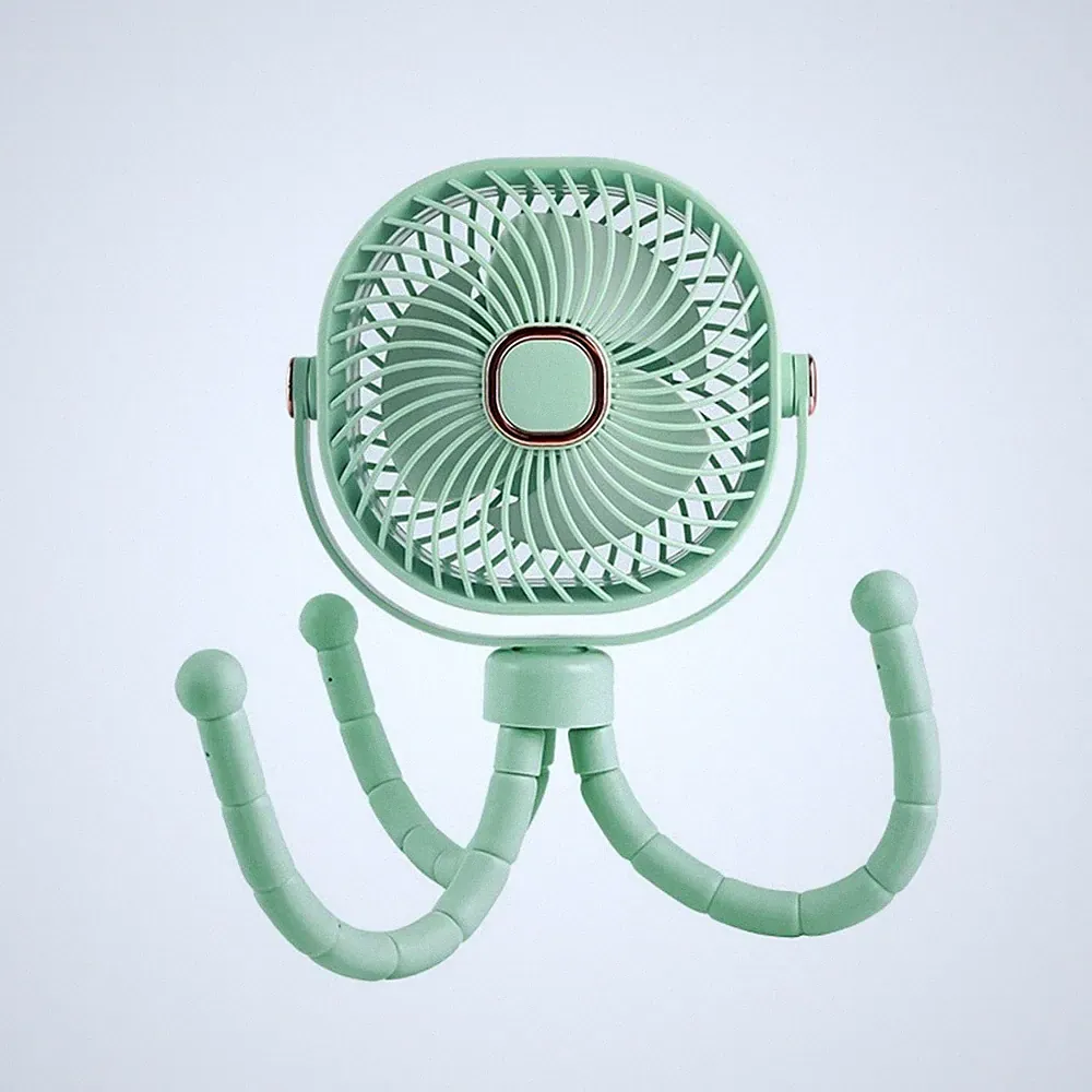 Tragbarer Kinderwagen Ventilator mit 8000mAh Akku vier Geschwindigkeitsstufen un
