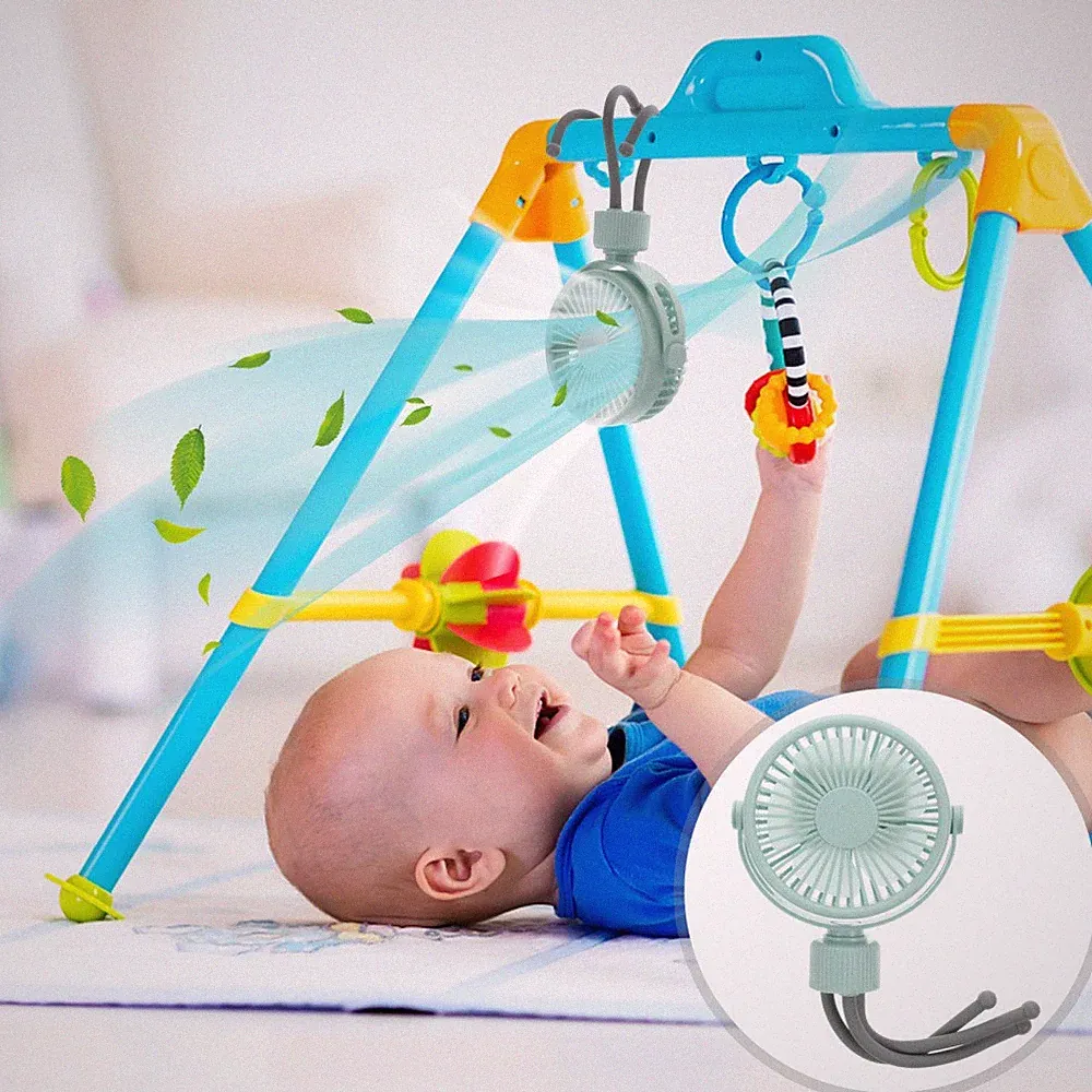 Tragbarer Mini-ventilator Baby Kinderwagen -Fan USB-Ladeventilator