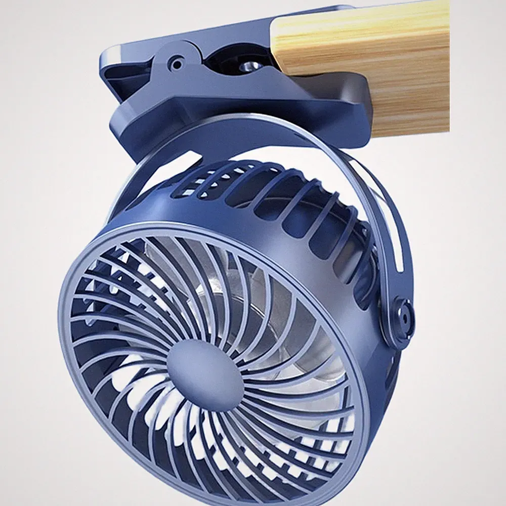 Tragbarer USB Clip Ventilator für Kinderwagen mit 3 Geschwindigkeiten und 360 G