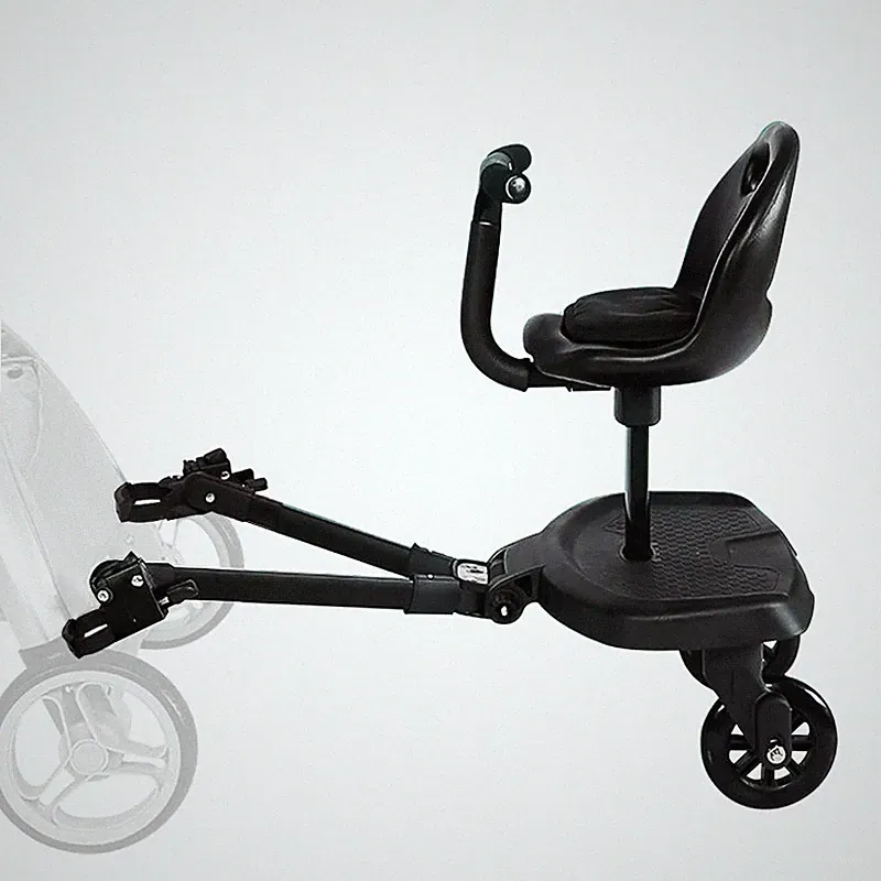 Trittbrett Buggy Board mit Sitz Universal für Kinderwagen Zubehör 2-6 Jahre