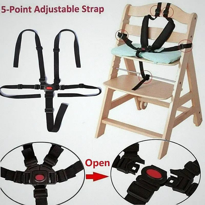 Universal Baby Safety Seat 5Point Gürtel Kinderwagen Hochstuhl Gurt Nylon