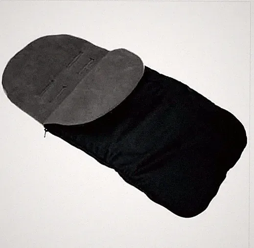 UNIVERSAL FUSSSACK SCHWARZ/GRAUFIT KINDERWAGEN BUGGY KOMPATIBEL MIT Joie