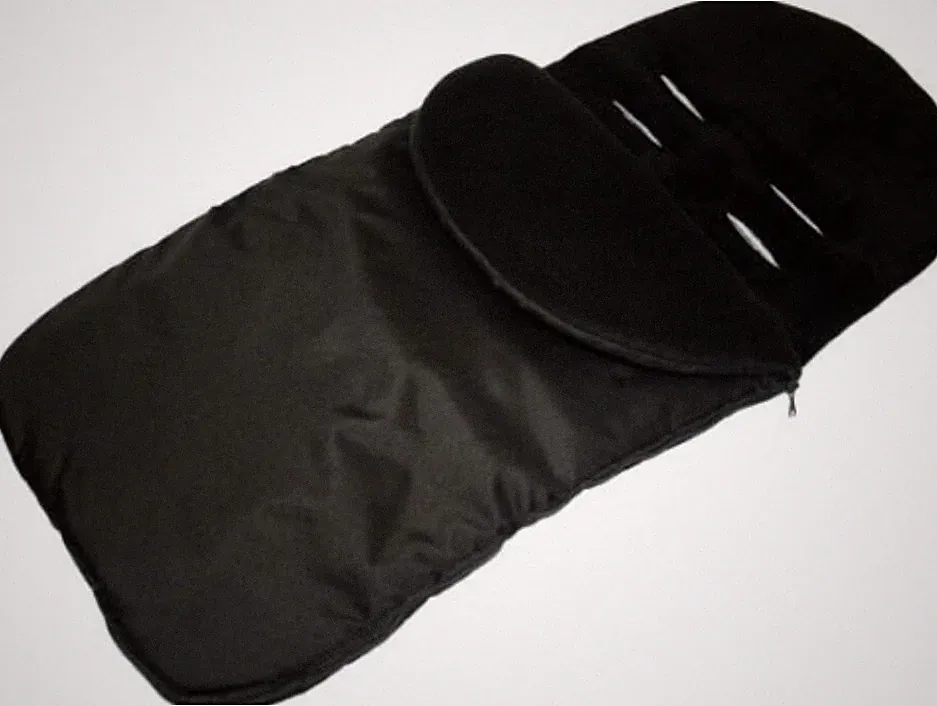 Universal Fußsack schwarz passend Kinderwagen Buggy kompatibel mit Ickle Bubba