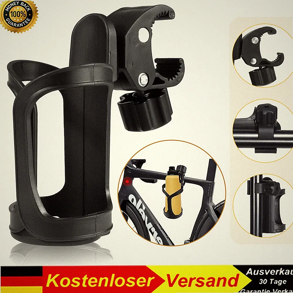 Universal Getränkehalter Flaschen Becher Halter Für Kinderwagen Fahrrad Haken