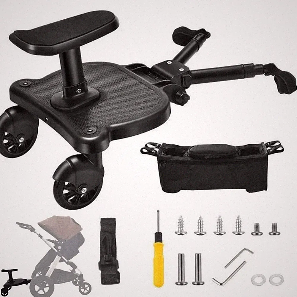 Universal Kinderwagen Board Sitz Trittfuß Baby 2-6 Jahre 55lb Max Stauraum