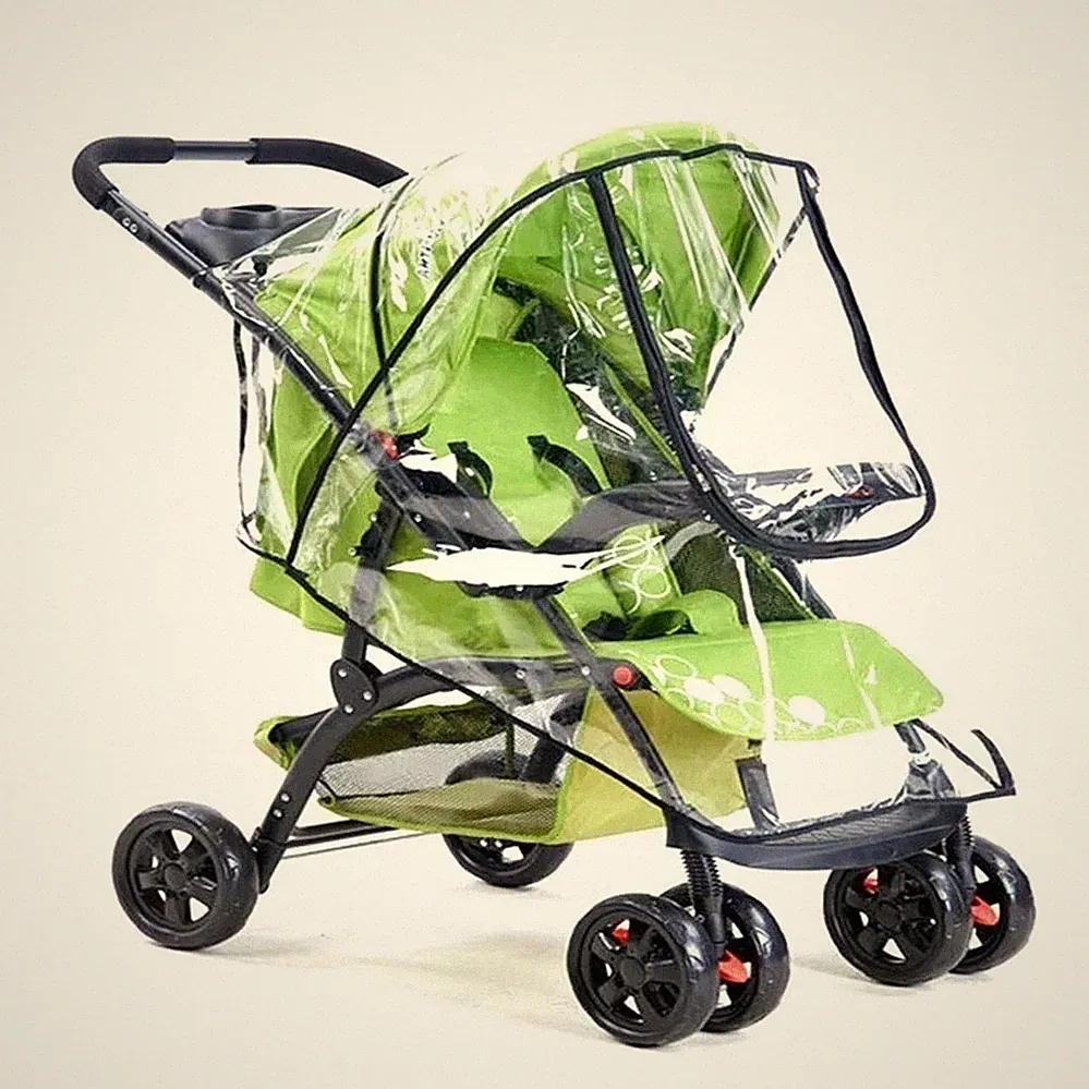 Universal Kinderwagen Regenschutz Wasserdicht Klar EVA Kinderwagen Buggy Buggy Abdeckung UK