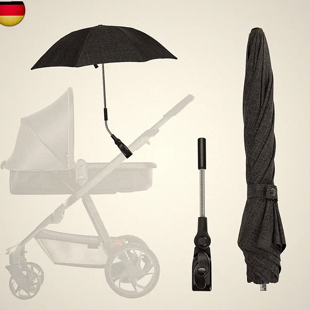 Universal Sonnenschirm für Kinderwagen UV Schutz, UPF50+, Sonnenschutz
