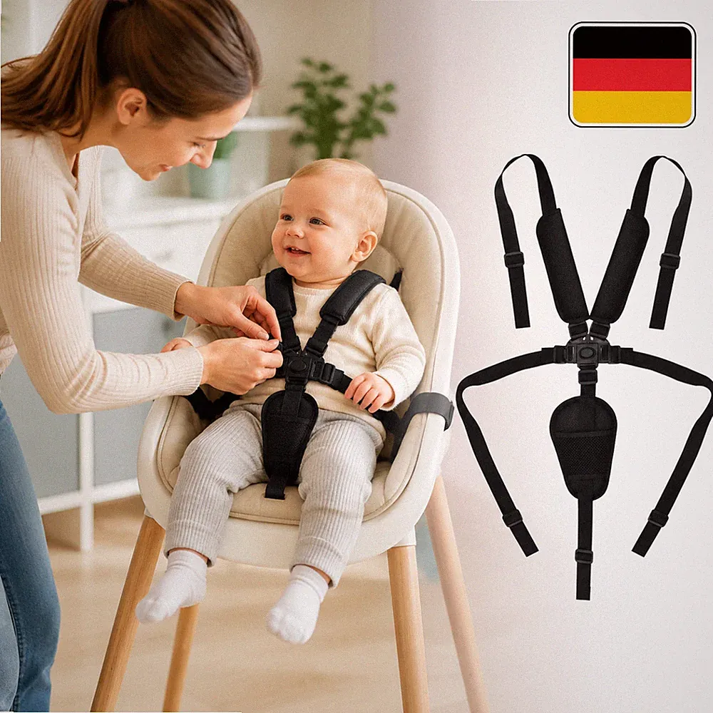 Universelle 5-Punkt Sicherheitsgurt mit Schulterpolstern für Kinderwagen Buggy